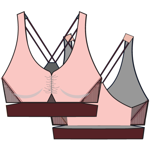 Style 1 - Pink Maroon